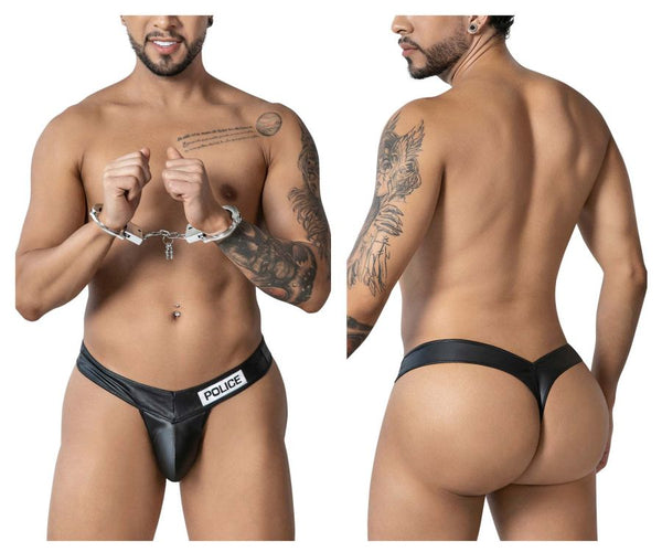 CandyMan 99912 Police Thongs Color Black - DealByEthan.gay loves CandyMan
