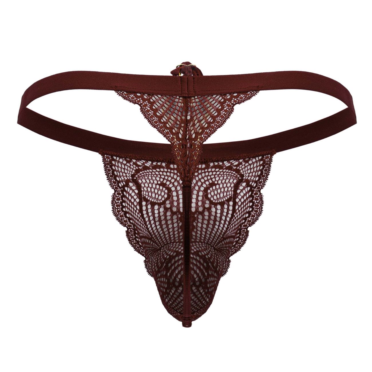 CandyMan 99915 Lace Thongs Color Burgundy - DealByEthan.gay loves CandyMan