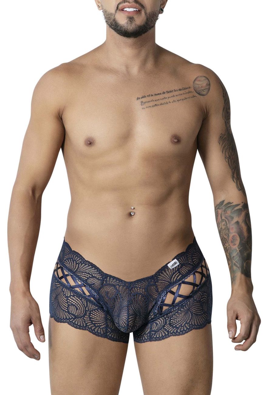 CandyMan 99916 Lace Trunks Color Navy - DealByEthan.gay loves CandyMan