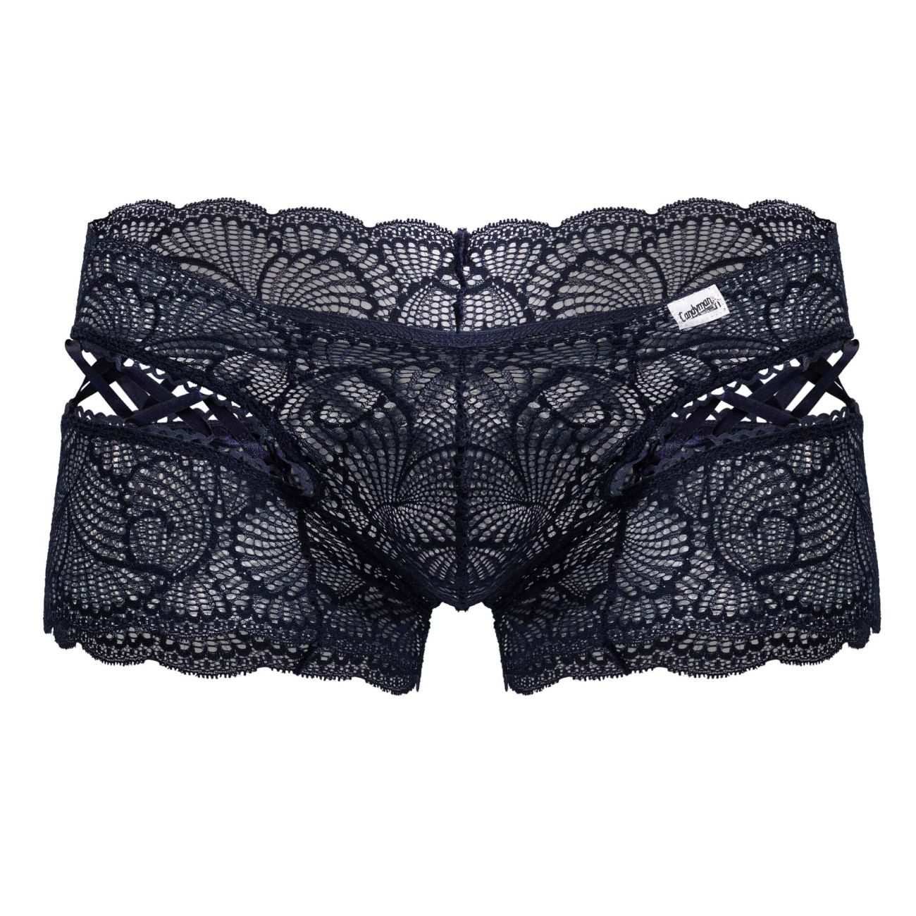 CandyMan 99916 Lace Trunks Color Navy - DealByEthan.gay loves CandyMan