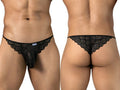 CandyMan 95002 Herrenunterwäsche Verführerische Spitze Slips Farbe Schwarz
