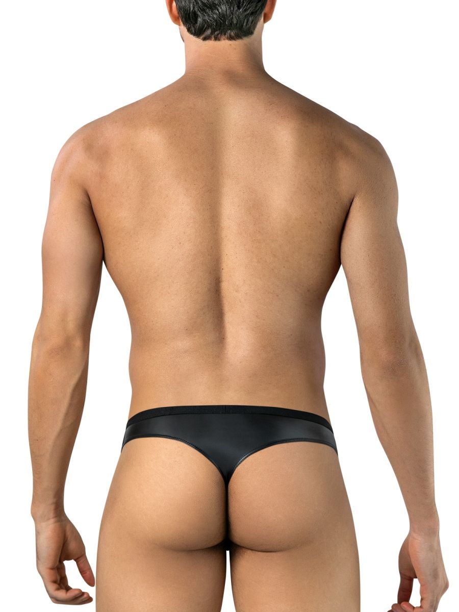 CandyMan 95009 Herren-Unterwäsche, verführerische Spitzen-Tangas, Farbe Schwarz