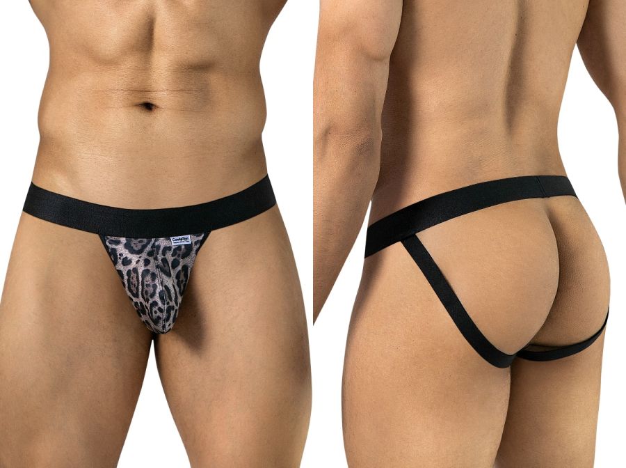 CandyMan Wild 95010 Herren Unterwäsche Mikrofaser Jockstrap Farbe Leopardenmuster