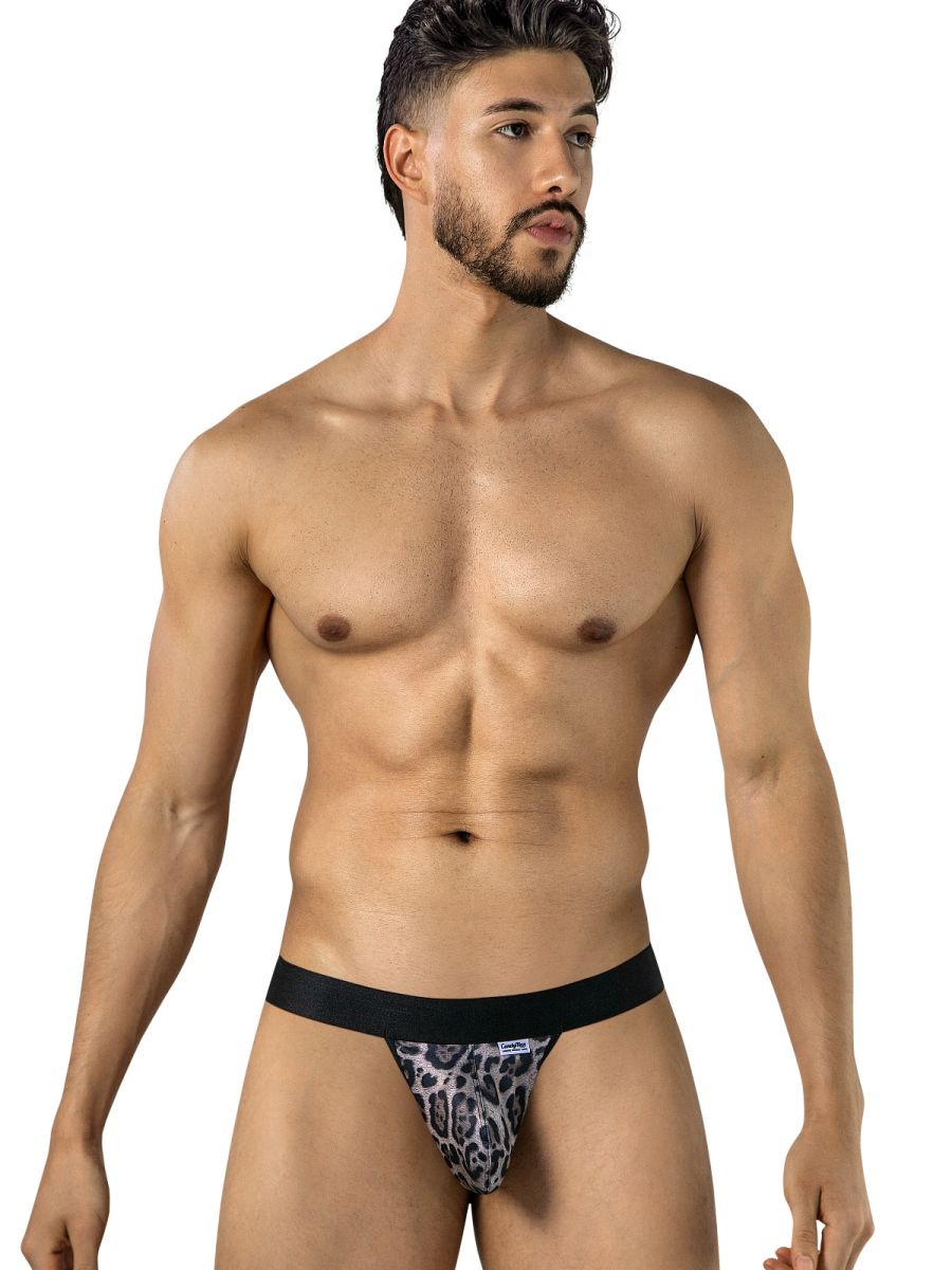 CandyMan Wild 95010 Herren Unterwäsche Mikrofaser Jockstrap Farbe Leopardenmuster