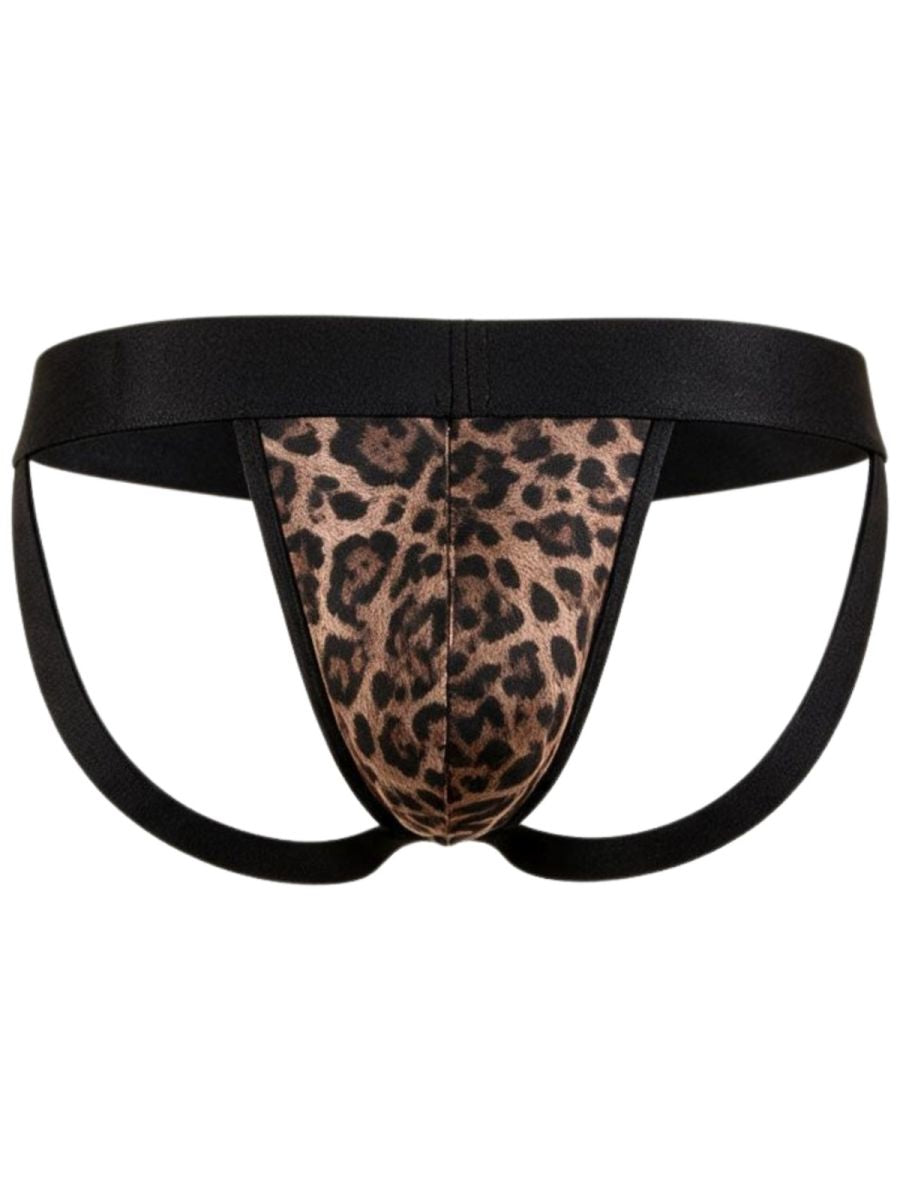 CandyMan Wild 95010 Herren Unterwäsche Mikrofaser Jockstrap Farbe Leopardenmuster