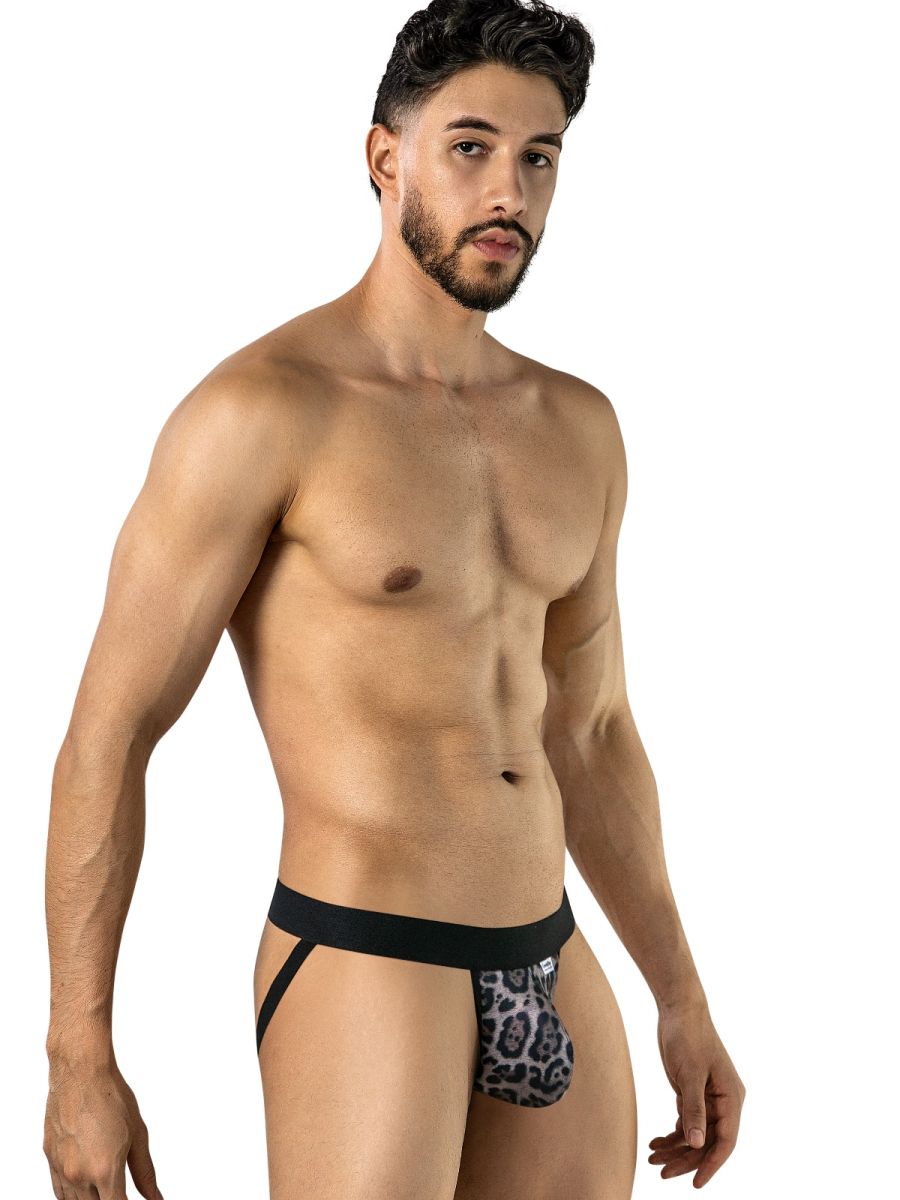 CandyMan Wild 95010 Herren Unterwäsche Mikrofaser Jockstrap Farbe Leopardenmuster