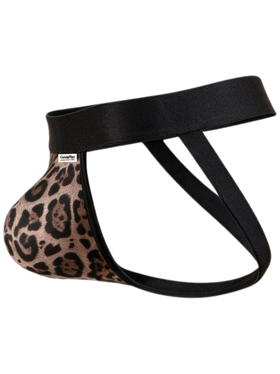 CandyMan Wild 95010 Herren Unterwäsche Mikrofaser Jockstrap Farbe Leopardenmuster