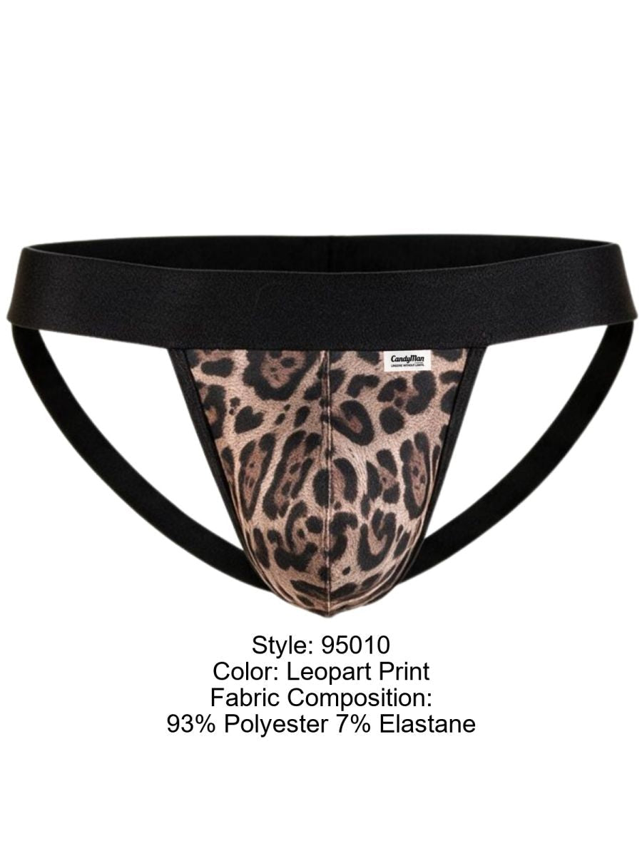 CandyMan Wild 95010 Herren Unterwäsche Mikrofaser Jockstrap Farbe Leopardenmuster