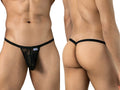 CandyMan 95012 Men's Underwear Seductive Lace Thongs Color Black