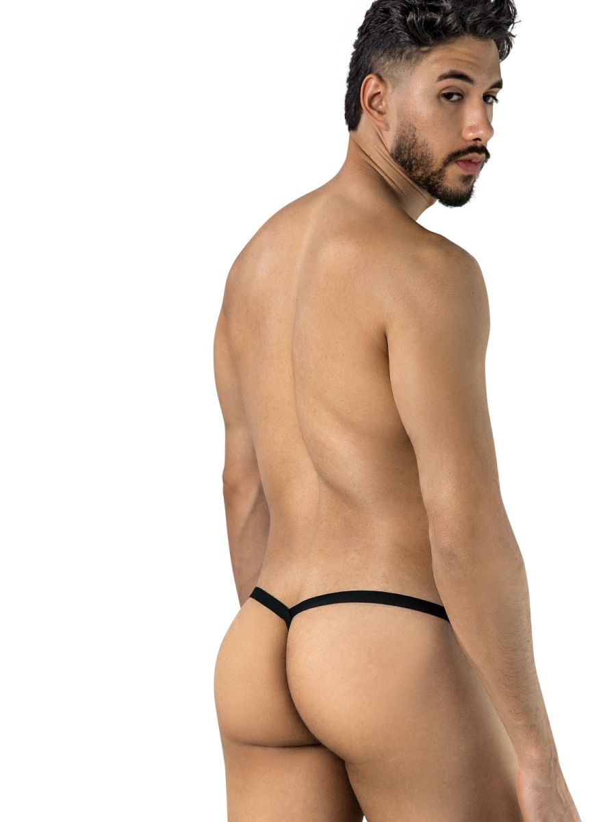 CandyMan 95012 Herrenunterwäsche verführerischer Spitzen-Tanga Farbe Schwarz