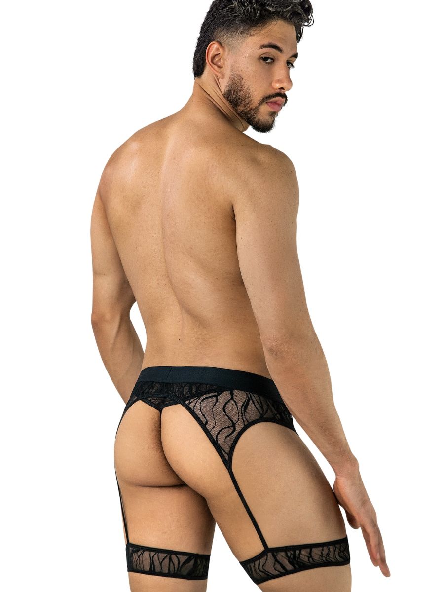CandyMan 95014 Herren Unterwäsche Verführerische Straps-Strings Farbe Schwarz