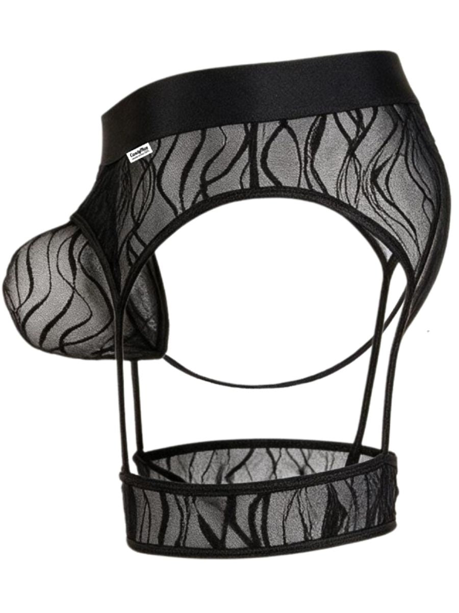 CandyMan 95014 Herren Unterwäsche Verführerische Straps-Strings Farbe Schwarz