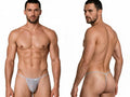 CandyMan 9586 Ropa interior de hombre Mini tanga G-String Color Gris Malla