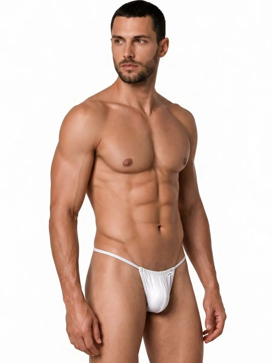CandyMan 9586 Herren Unterwäsche Mini G-String Farbe Weiß