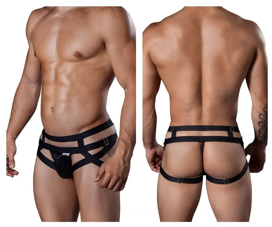 CandyMan Men's Underwear 99242 Jockstrap Color Black