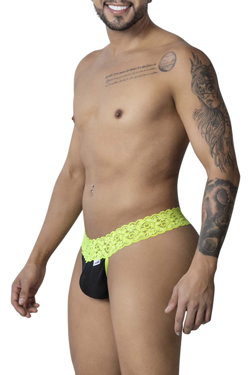 Tanga de encaje CandyMan 99370, color verde intenso
