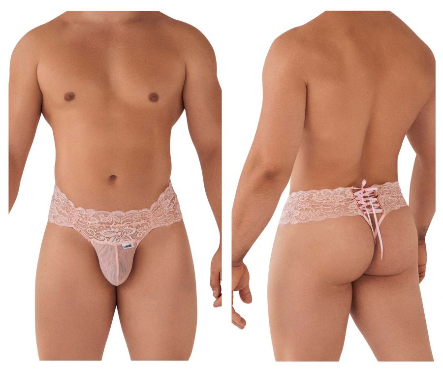CandyMan 99595 Herren Unterwäsche Lace Mesh Tangas Farbe Rose