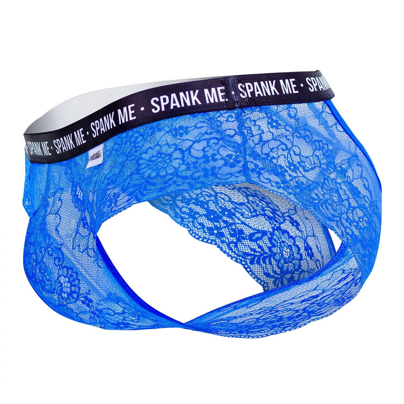 CandyMan 99615X Spank Me Lace Briefs Color Dark Blue