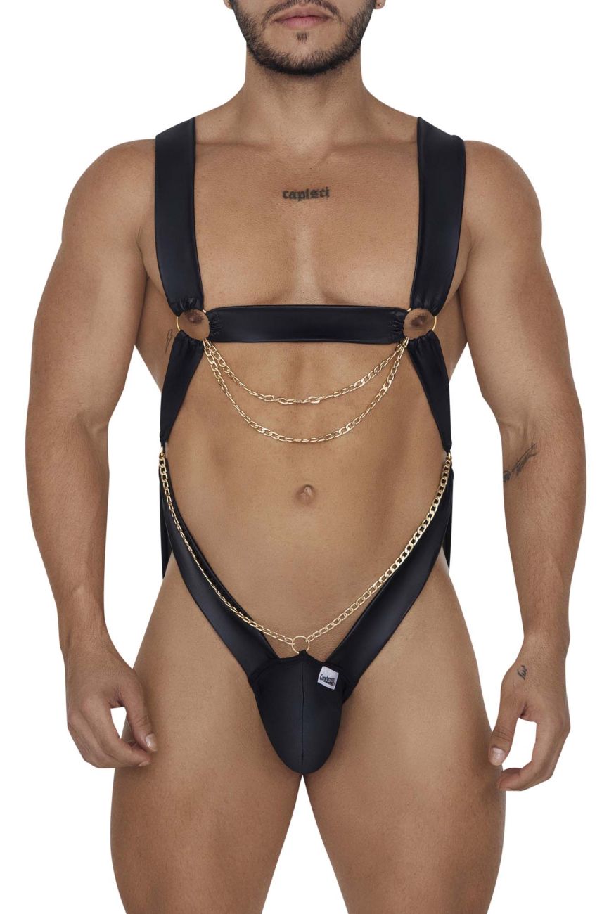 CandyMan 99695 Harness-Bodysuit, Farbe Schwarz