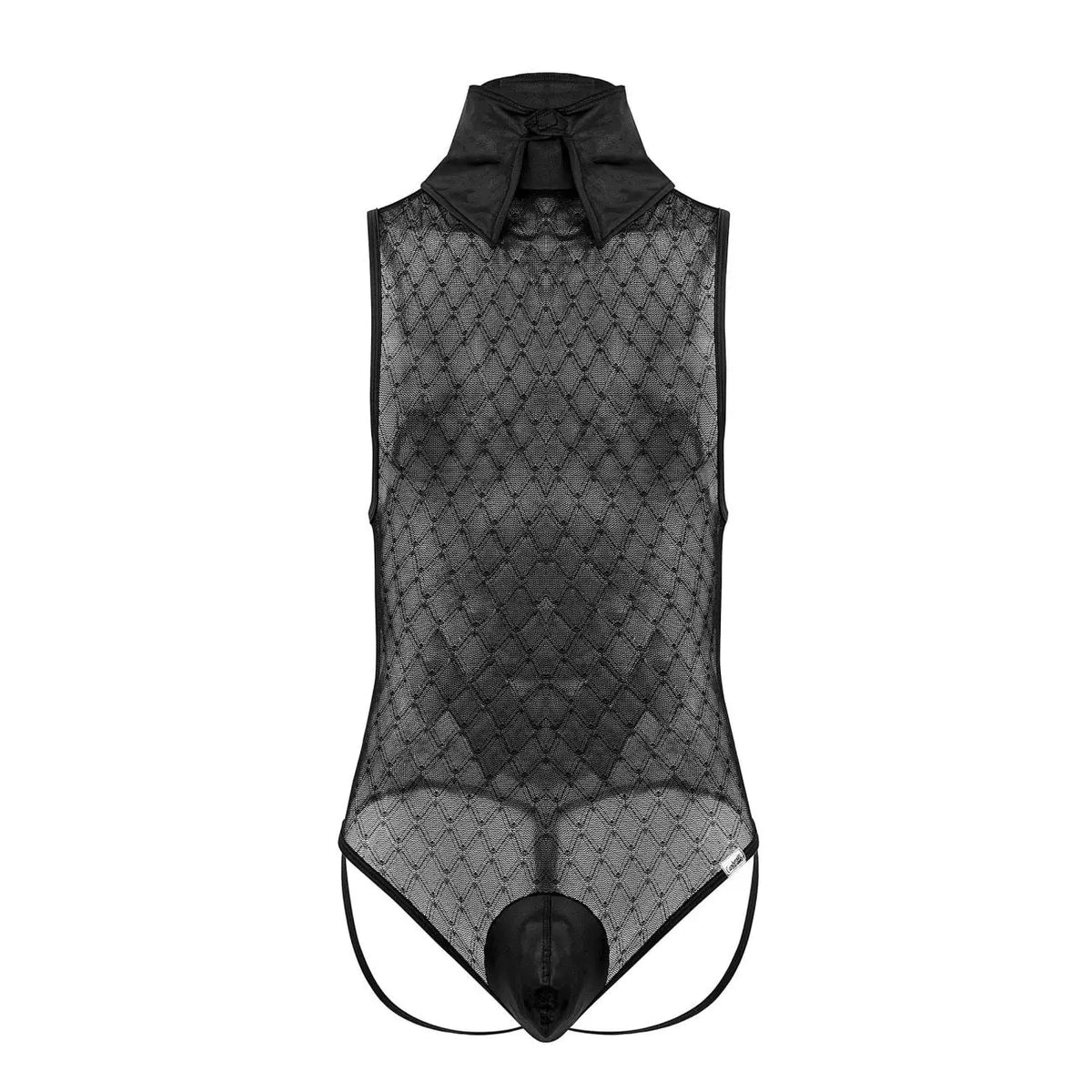 CandyMan Ropa Interior Masculina 99720 Bodysuit Work-N-Play Color Negro