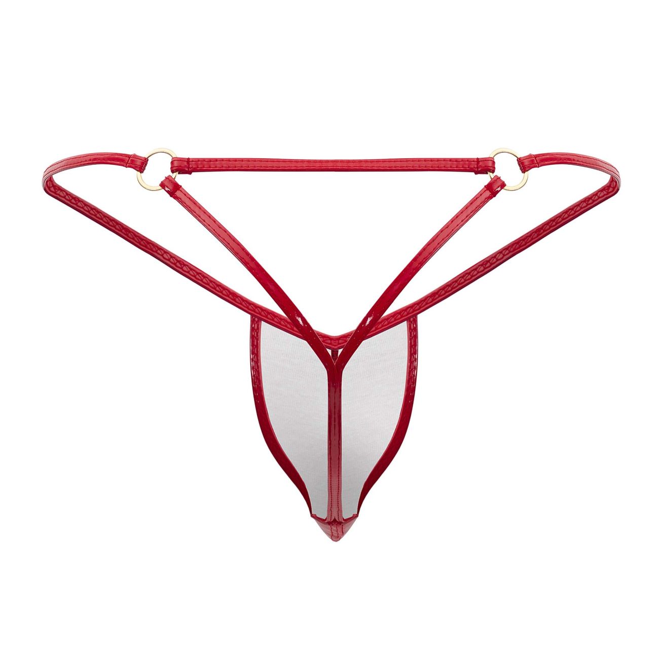 Tanga brillante CandyMan 99738 Color rojo