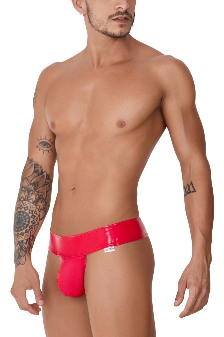 Tanga brillante CandyMan 99742 Color rojo