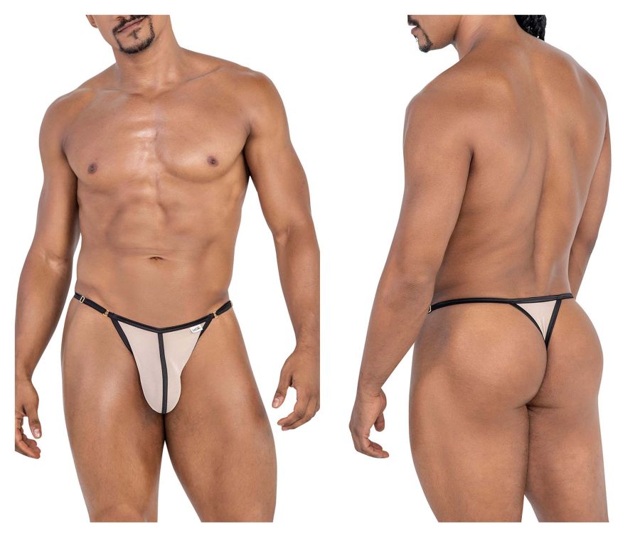 Tanga de malla CandyMan 99776 Color Beige