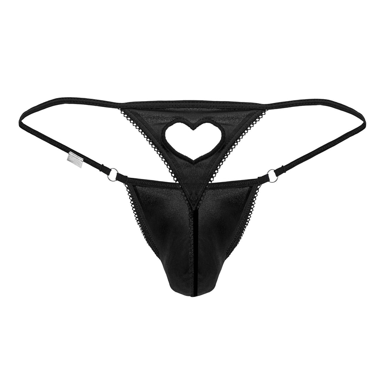 CandyMan 99789 Heart Thongs Color Black