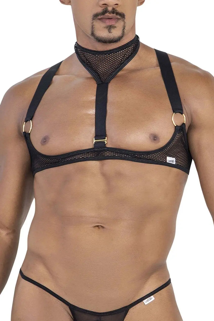 Ropa interior de hombre CandyMan 99809 arnés de malla color negro