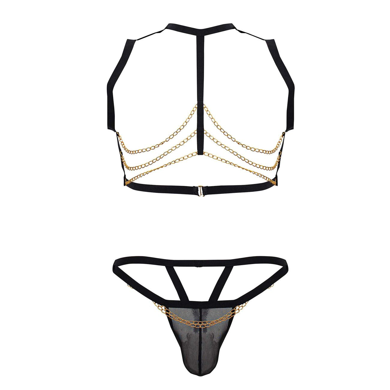 CandyMan 99818 Zweiteiliges Outfit, Farbe Schwarz