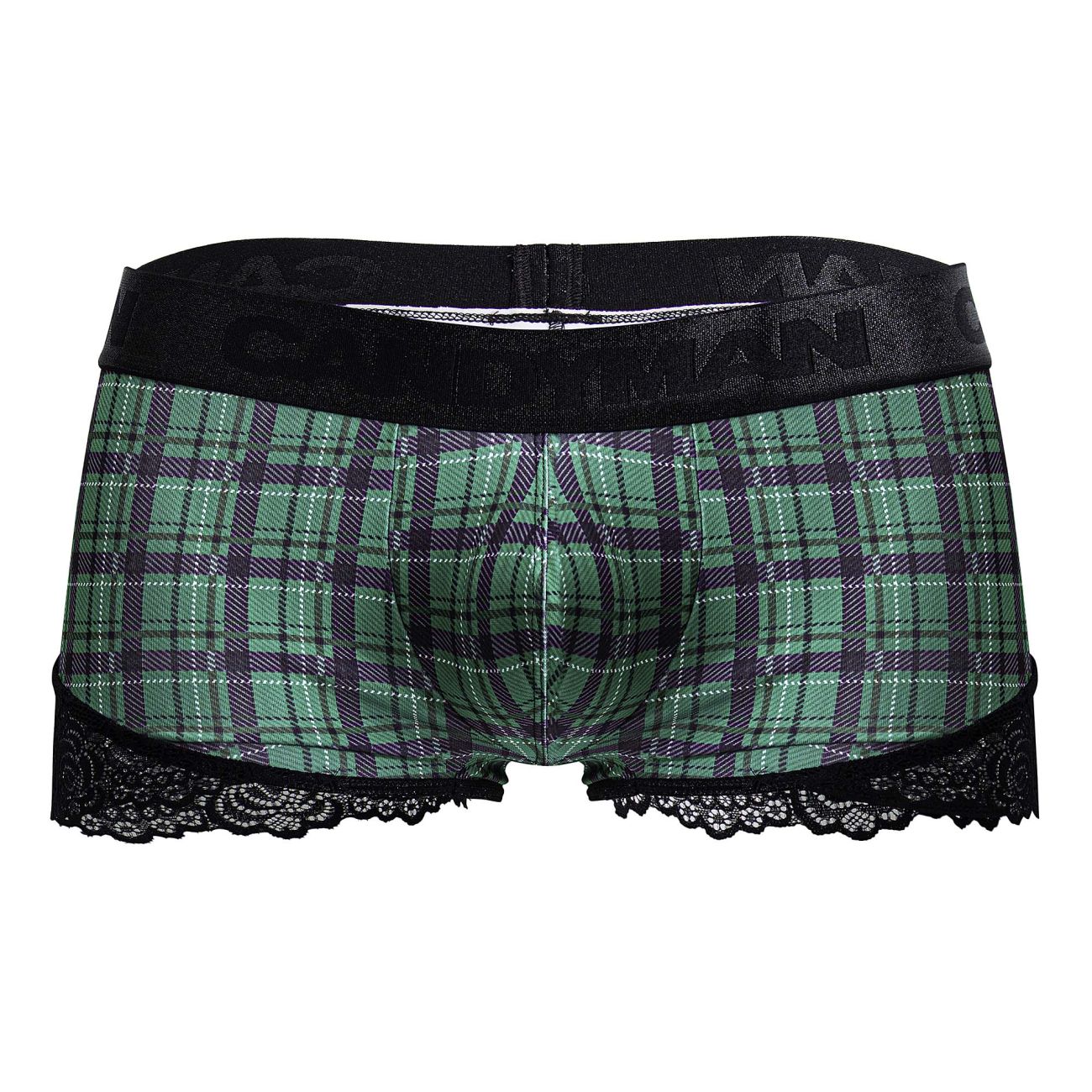 CandyMan 99821 Back to School Trunks Color Green Plaid