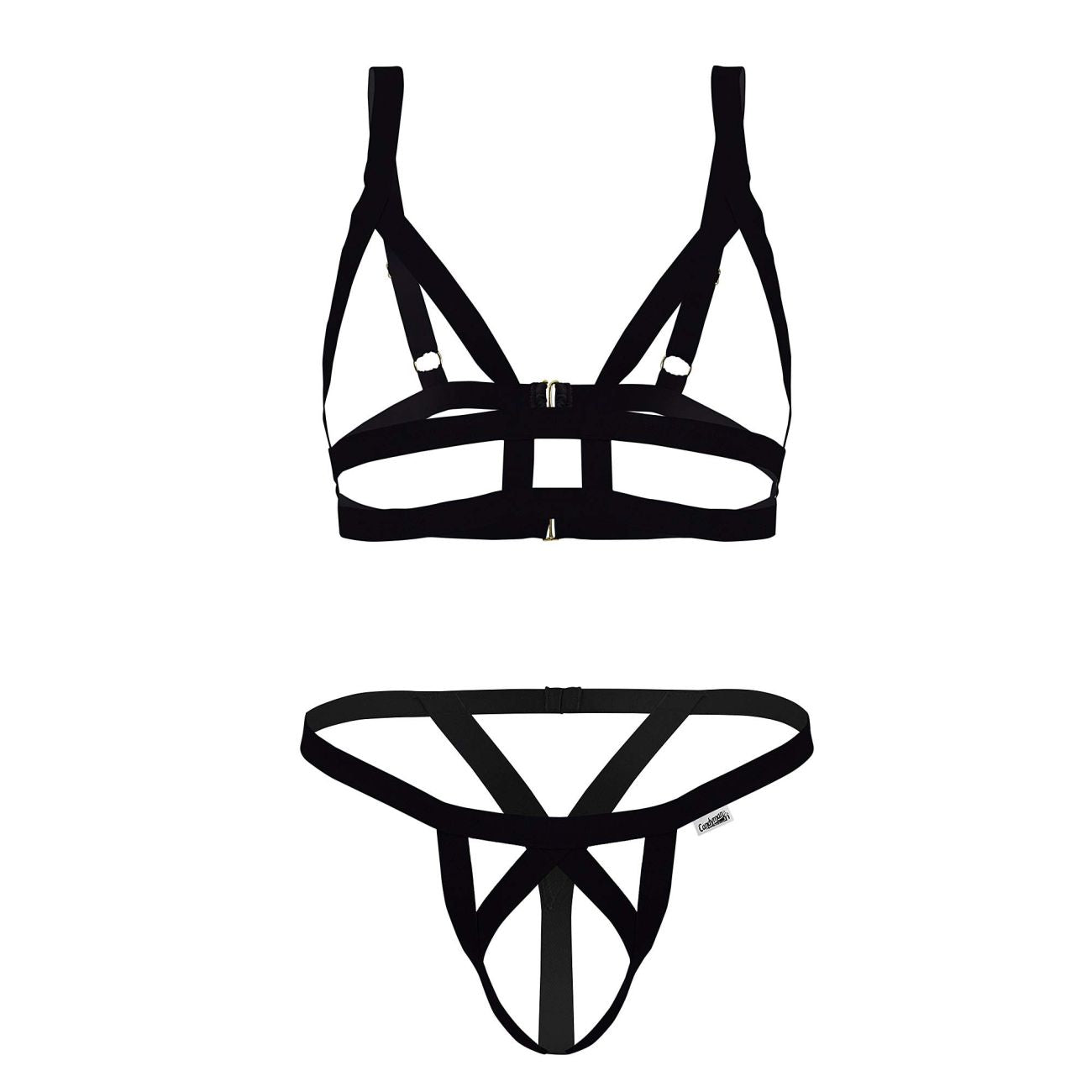 CandyMan 99822 Zweiteiliges Outfit, Farbe Schwarz