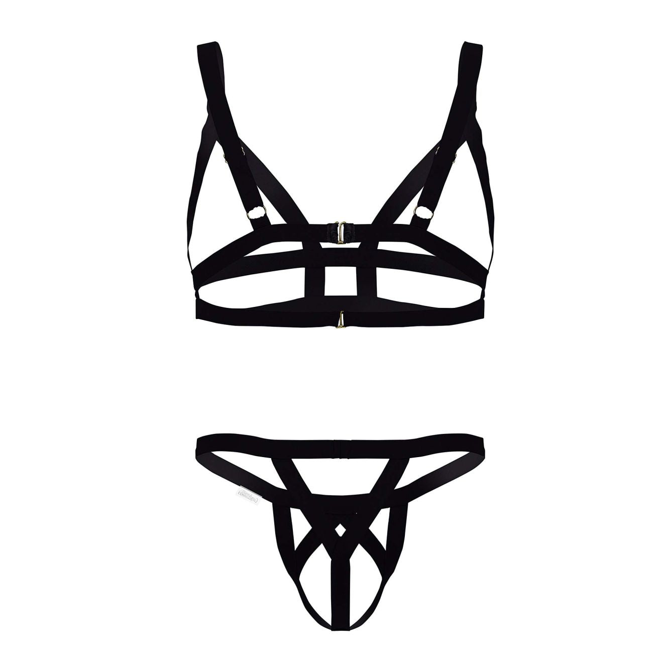 CandyMan 99822 Zweiteiliges Outfit, Farbe Schwarz