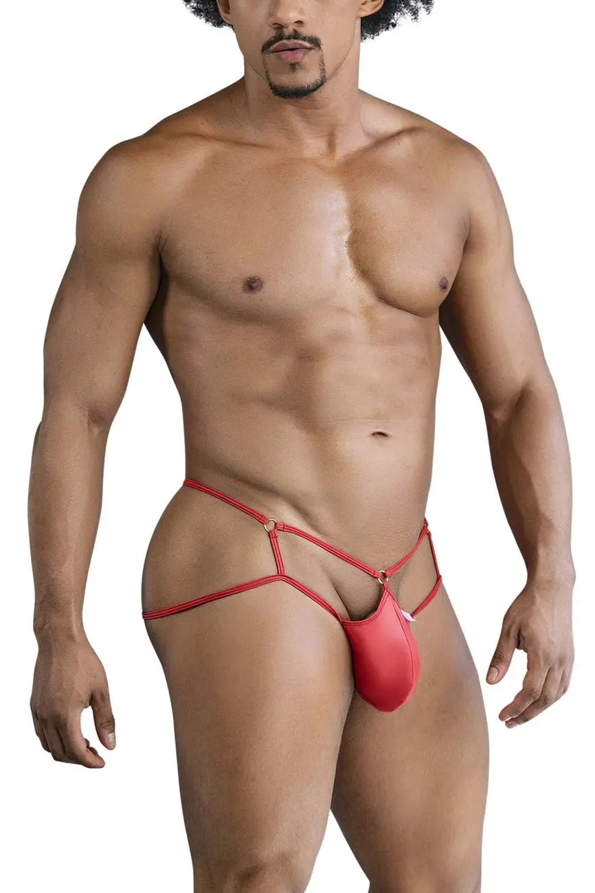CandyMan Ropa Interior Masculina 99831 Suspensorio Tipo Jaula Color Rojo