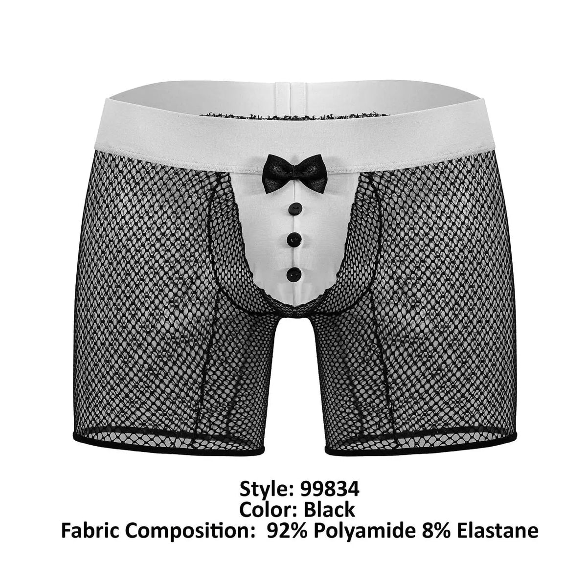 CandyMan Ropa Interior para Hombre 99834 Bóxers Tuxedo Color Negro