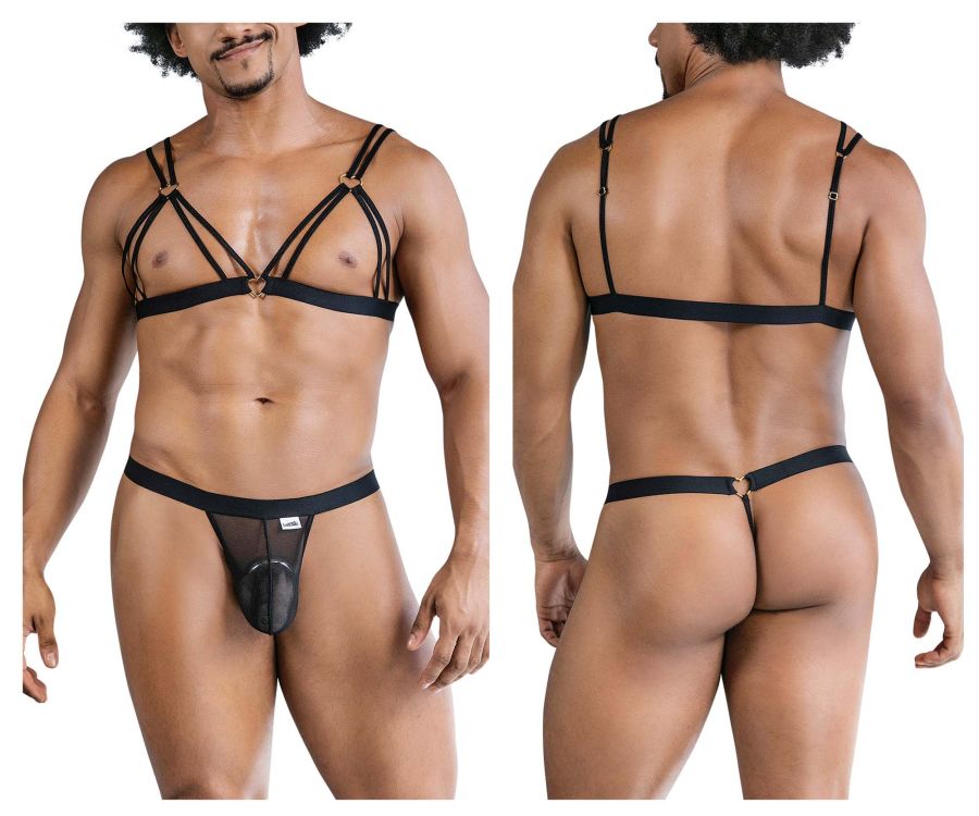 CandyMan 99838 Zweiteiliges Outfit, Farbe Schwarz