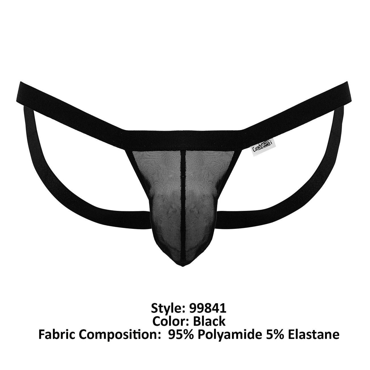 CandyMan 99841 Mesh-Tangas, Farbe Schwarz