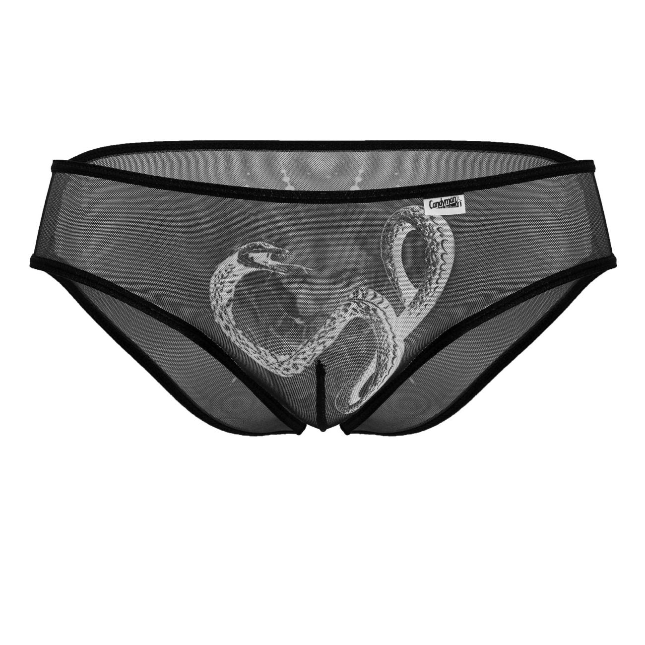 CandyMan 99871 Calzoncillos egipcios Color Negro-Blanco