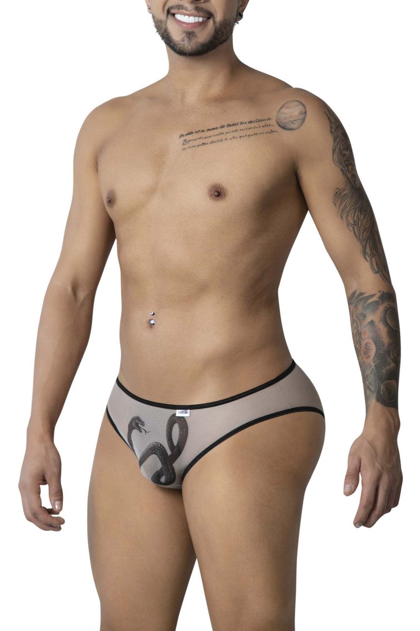 CandyMan 99871 Egyptian Briefs Color Nude-Black