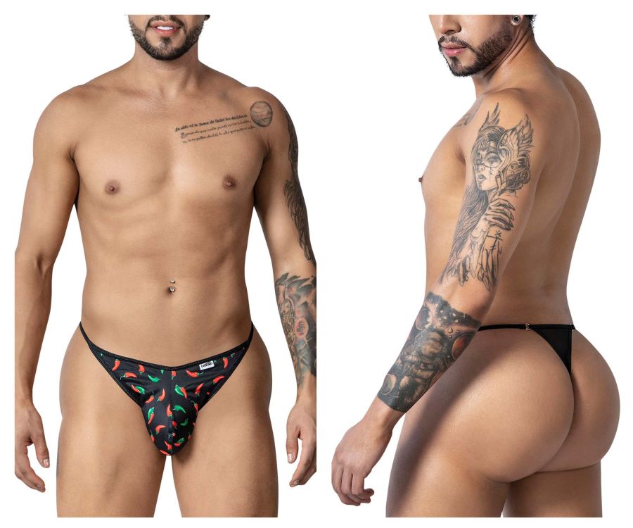 Tanga CandyMan 99875 con chile picante, color negro