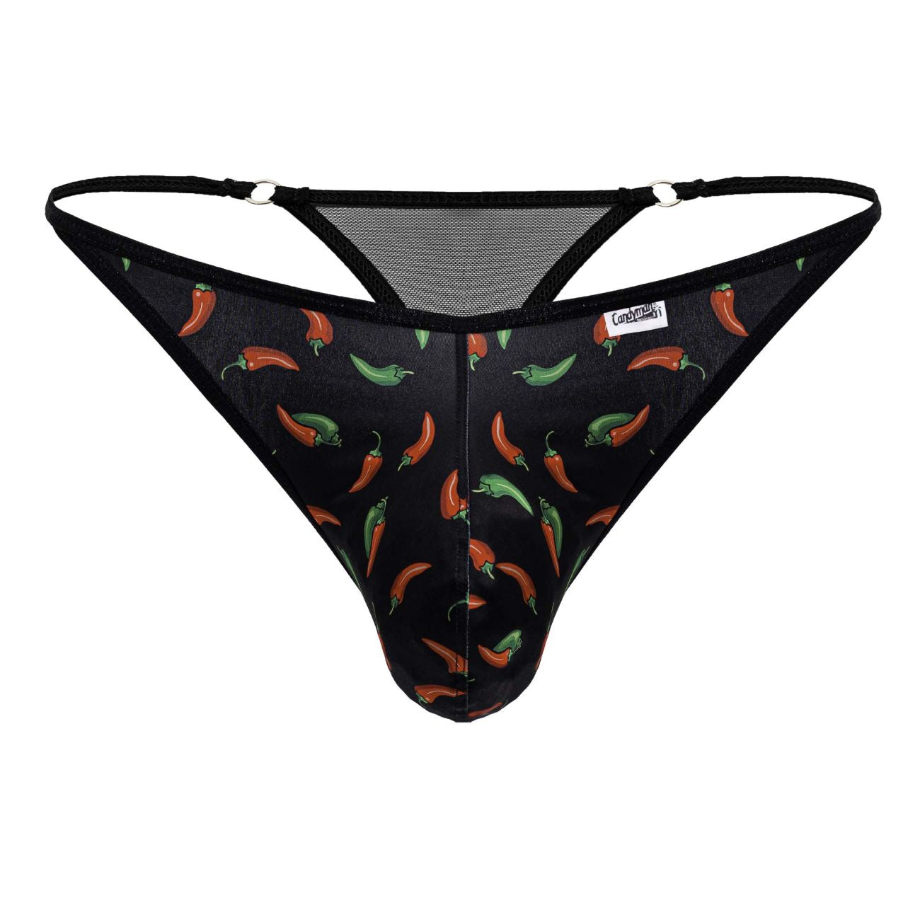 Tanga CandyMan 99875 con chile picante, color negro