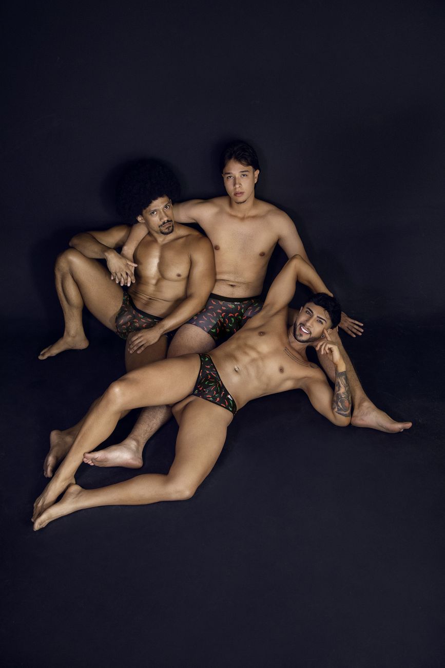 Tanga CandyMan 99875 con chile picante, color negro