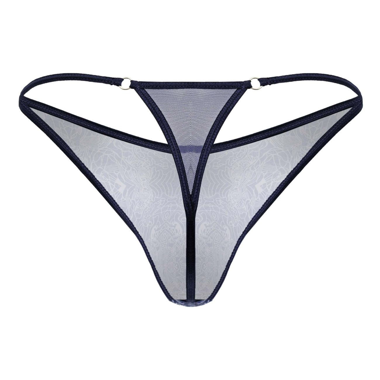 CandyMan 99875 Tangas Estampados al Agua Color Azul-Blanco