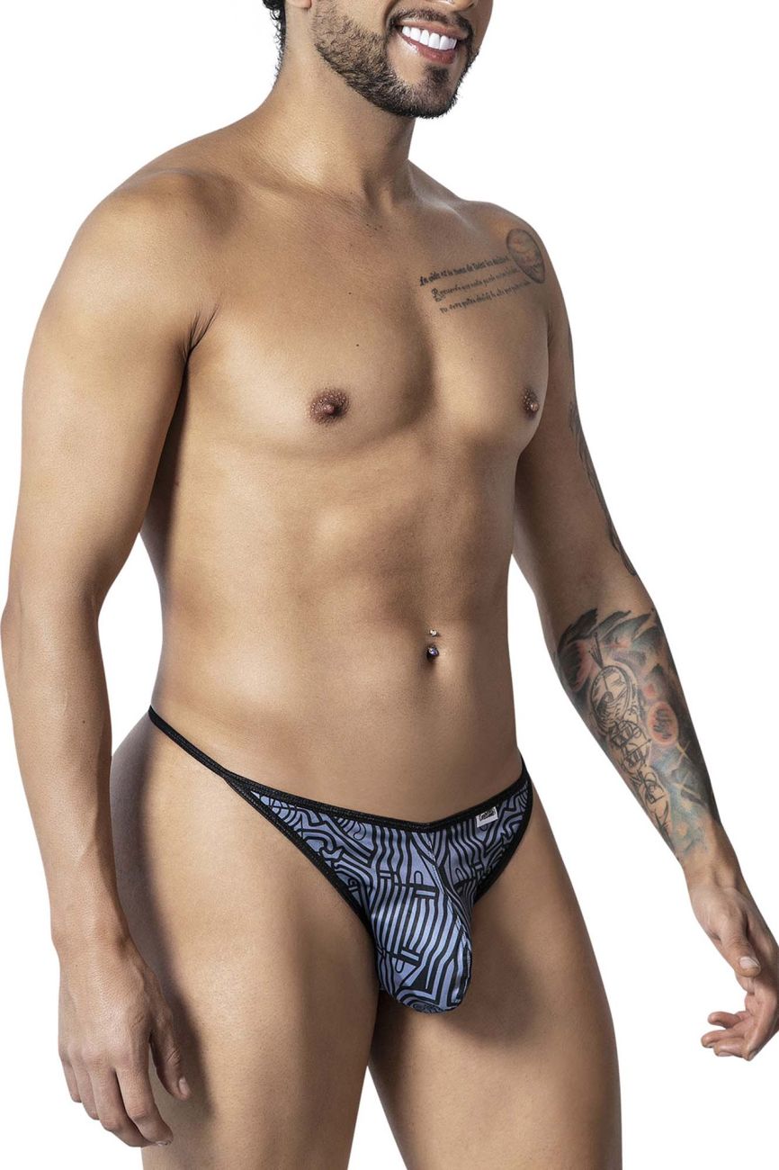CandyMan 99875 Egyptian Thongs Color Gray-Black