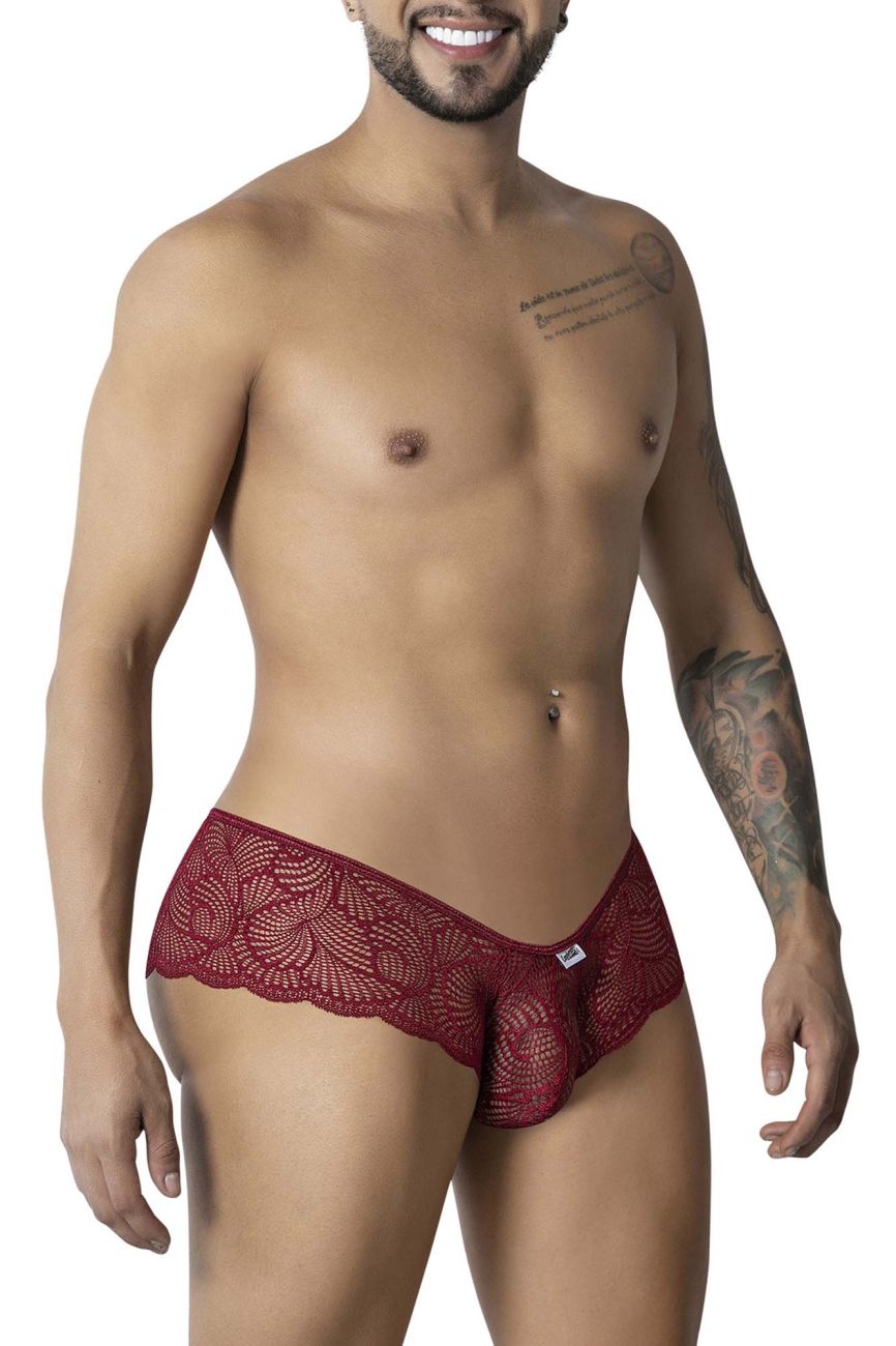 CandyMan 99907 Lace Trunks Color Burgundy
