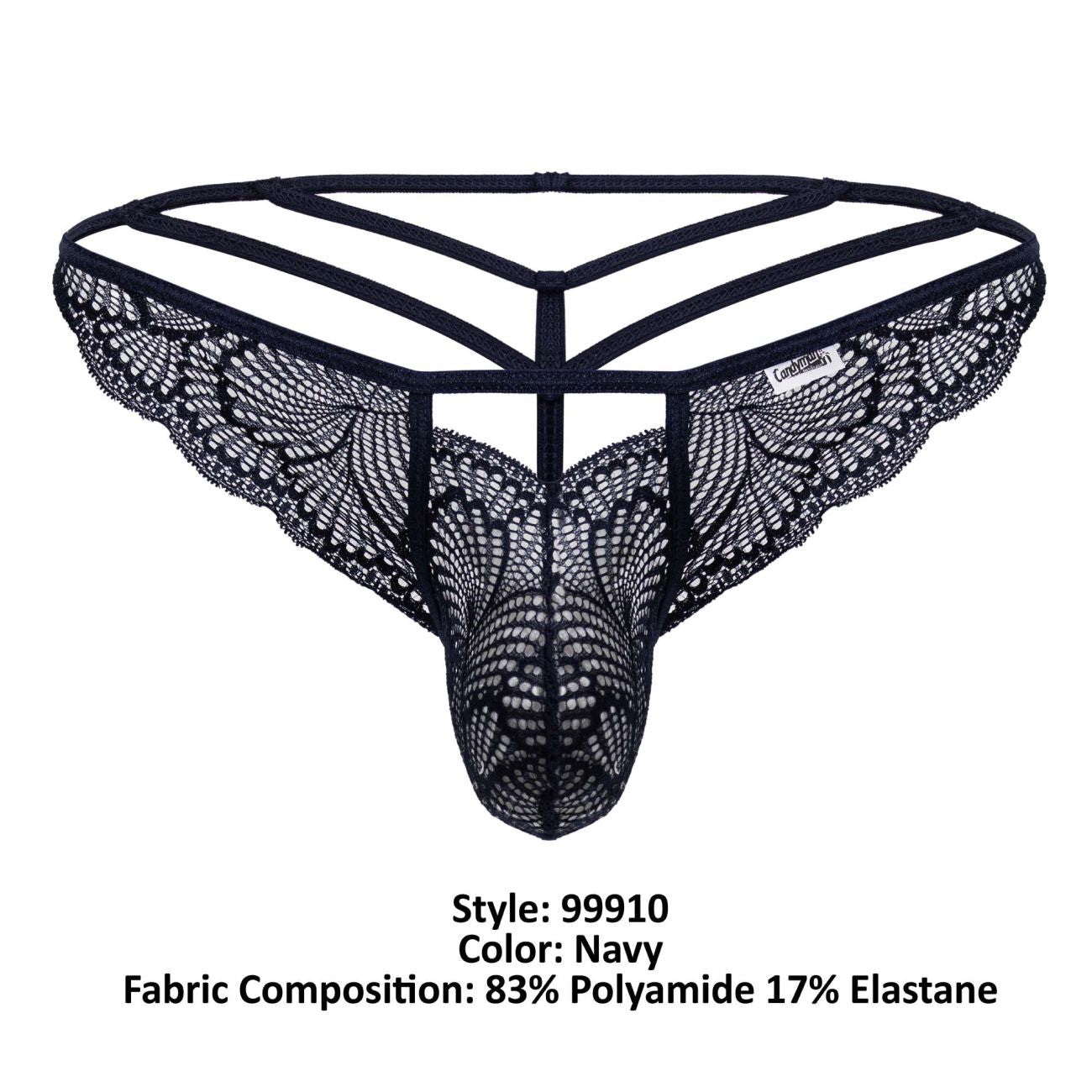 CandyMan 99910 Schnür-Strings Farbe Marineblau