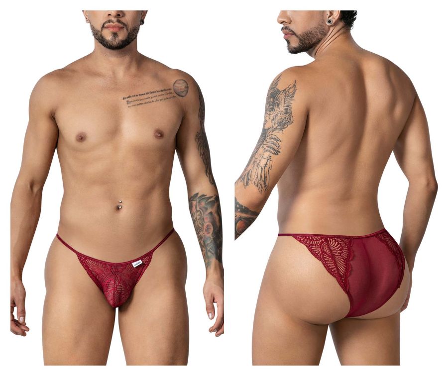 CandyMan 99914 Spitzen-Slip Farbe Burgund