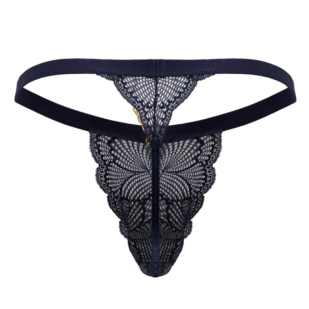 CandyMan 99915 Spitzen-Strings, Farbe Navy