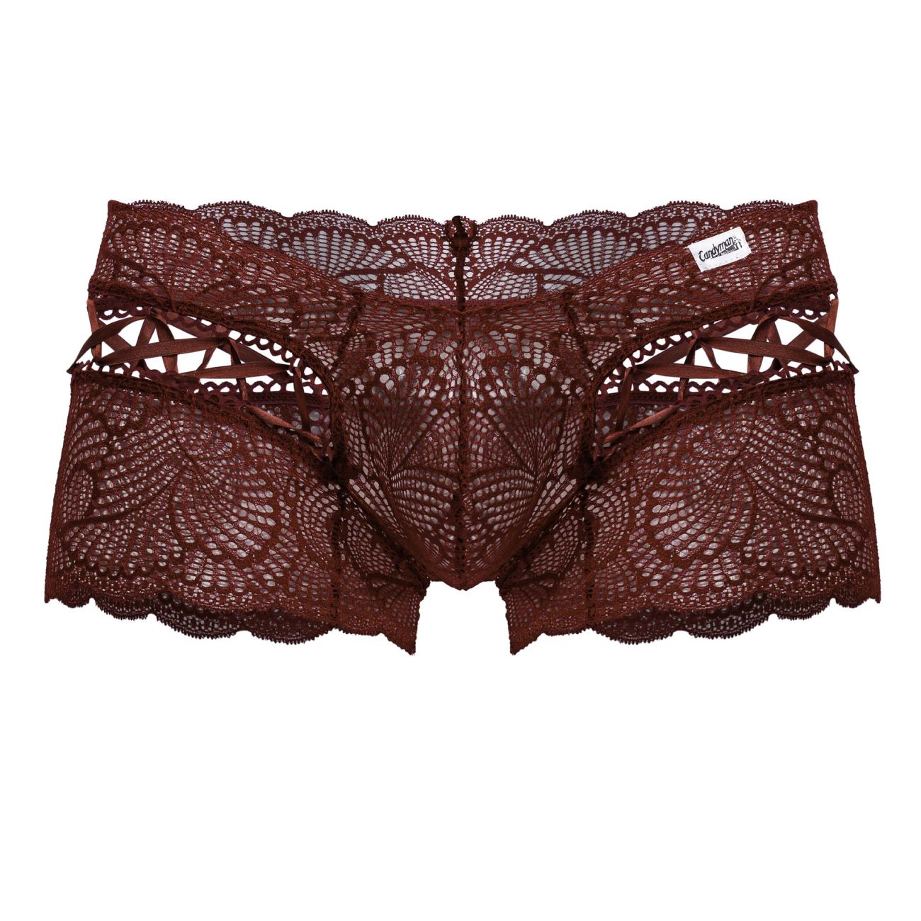 CandyMan 99916 Lace Trunks Color Burgundy