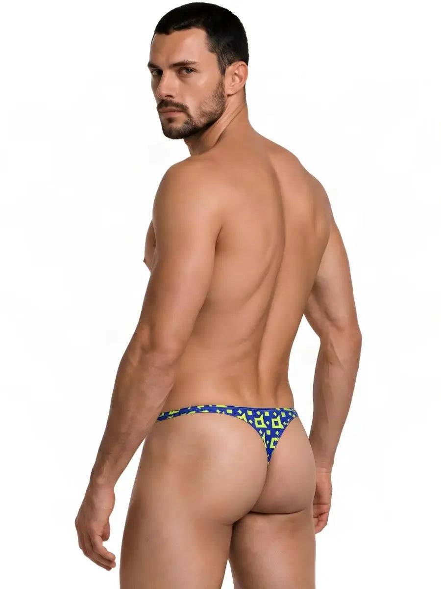 Calzoncillo tipo tanga estampado para hombre CandyMan 99924, color azul marino